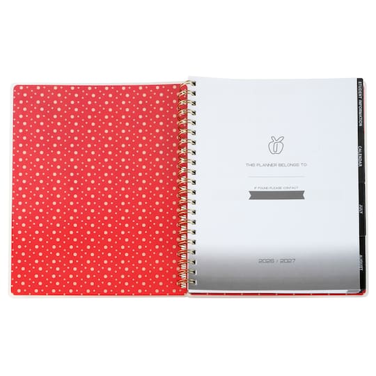 Back to School 9" x 11" 2026-2027 Wire Bound Teacher Planner by Recollections